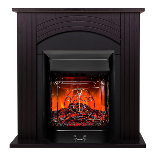 Каминокомплект Real Flame Hanna DN с очагом Majestic Lux Black (без пульта)