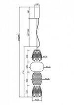 Подвесной светильник Maytoni Pattern MOD267PL-L32G3K