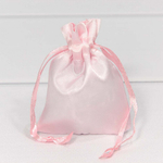 Мешочек 7х9см Атлас (Розовый)