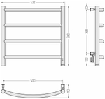 Сунержа Галант 4.0 500х500 МЭМ правый