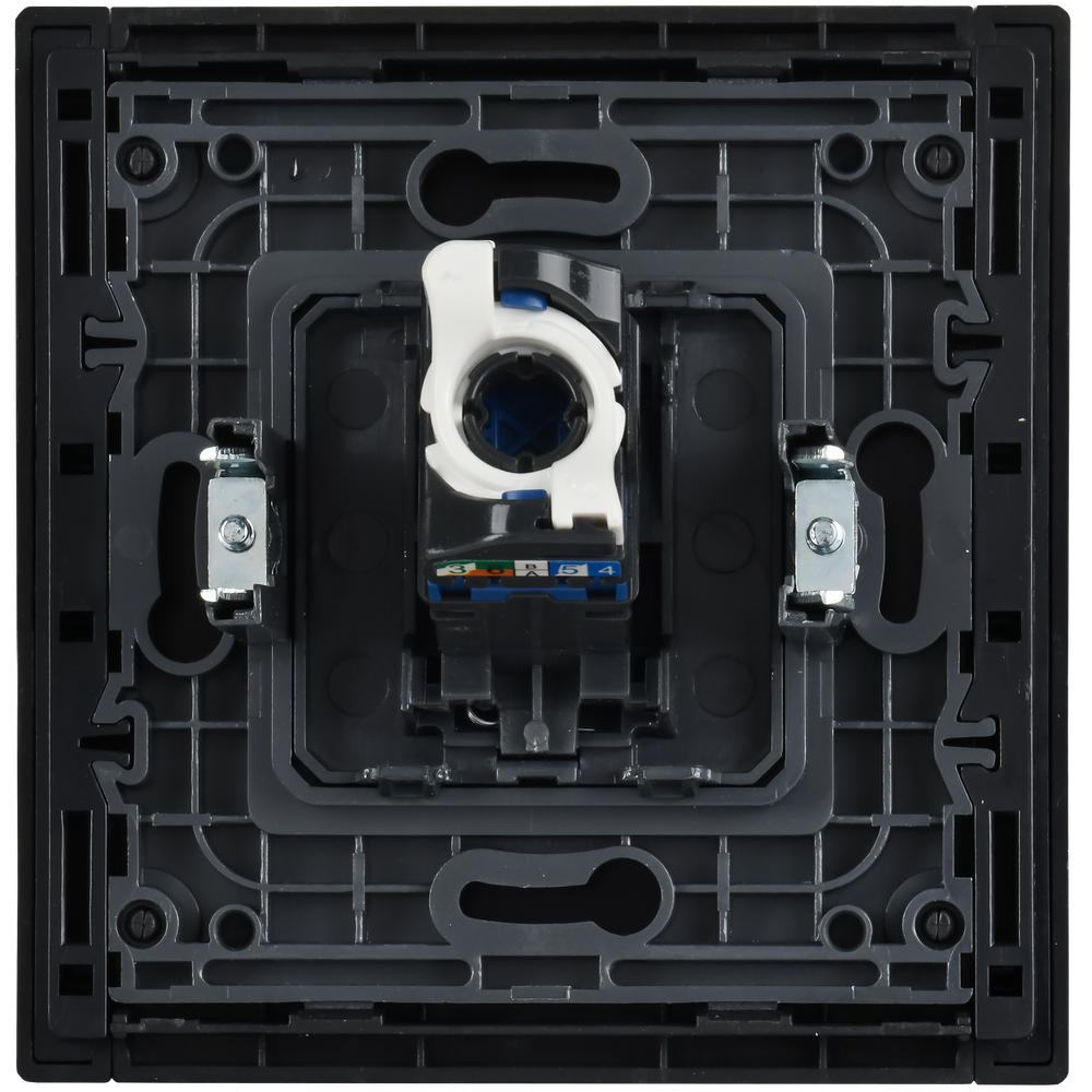 FORTE&PIANO Розетка компьютерная RJ45 кат.6 FP231M металл белый IEK