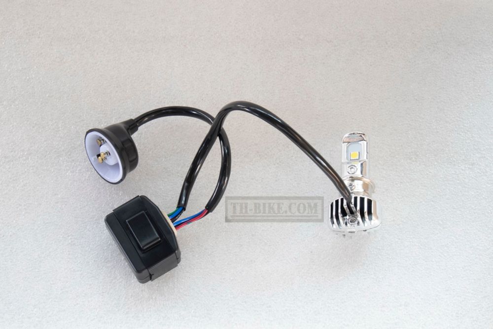 T19 LED bulb. Hi-Low beam. 40W, DC-AC 9-18V. Made in Thailand.