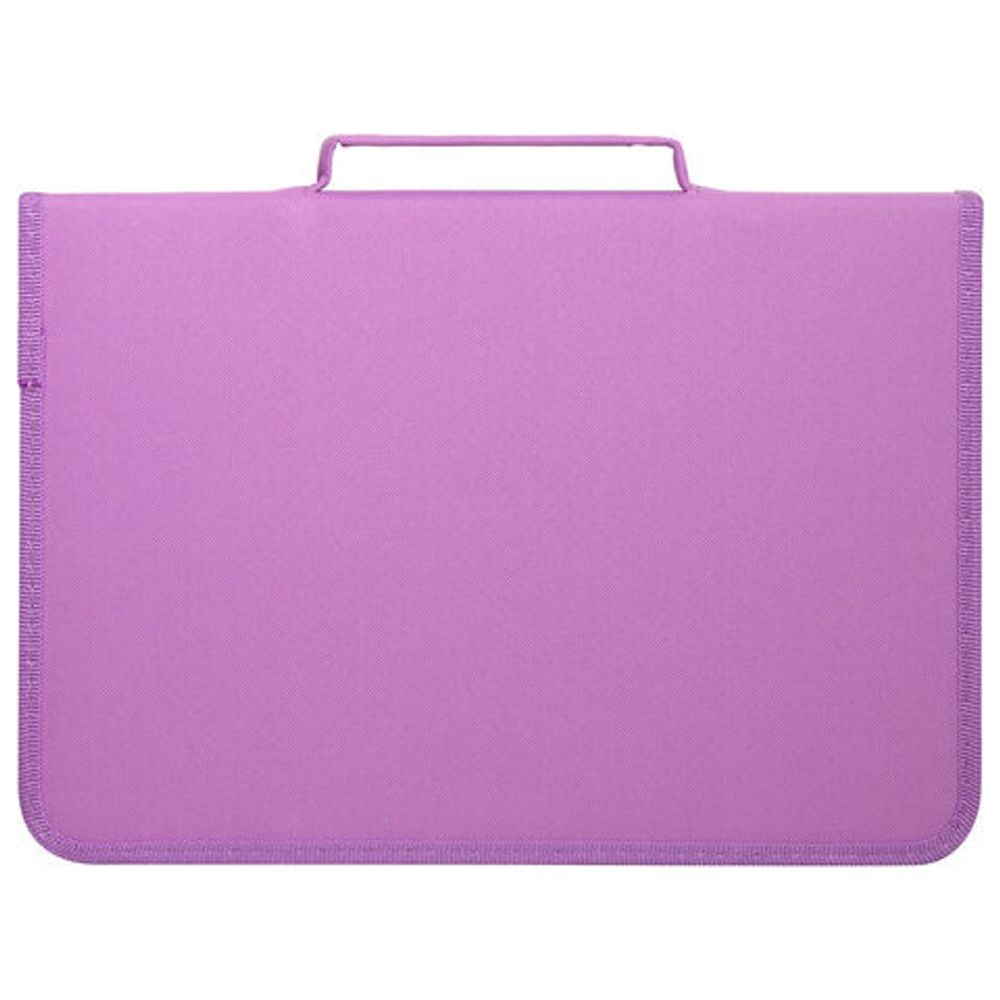 Папка для труда BRAUBERG А4 с ручкой, 1 отделение, органайзер, молния вокруг, "Cute Owls", 270343