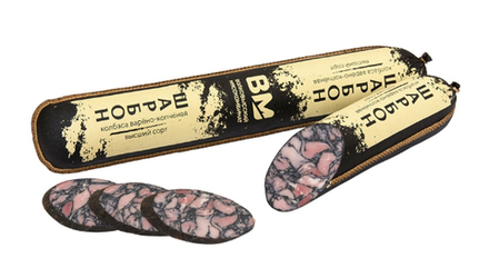 Колбаса варено-копченая "Сервелат Шарбон" Волковысский МК