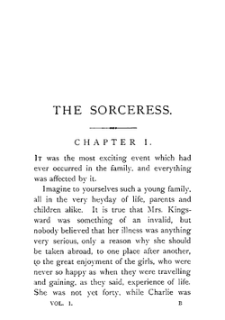 The Sorceress: a novel. Volume 1 | Margaret Oliphant