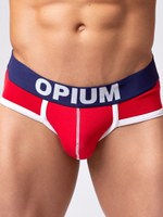 Трусы-брифы с широкой брендированной резинкой (Размер: XXL) (Цвет: красный)