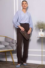 Брюки на резинке Эльда (коричневые) Б14332-9М LT Collection