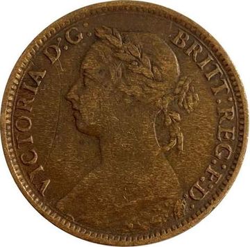 1 фартинг 1885 Великобритания