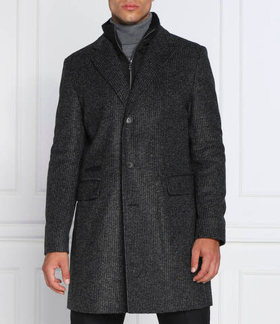 пальто h-hyde-j-bib-pad-224 BOSS BLACK - графитовый(50479570)