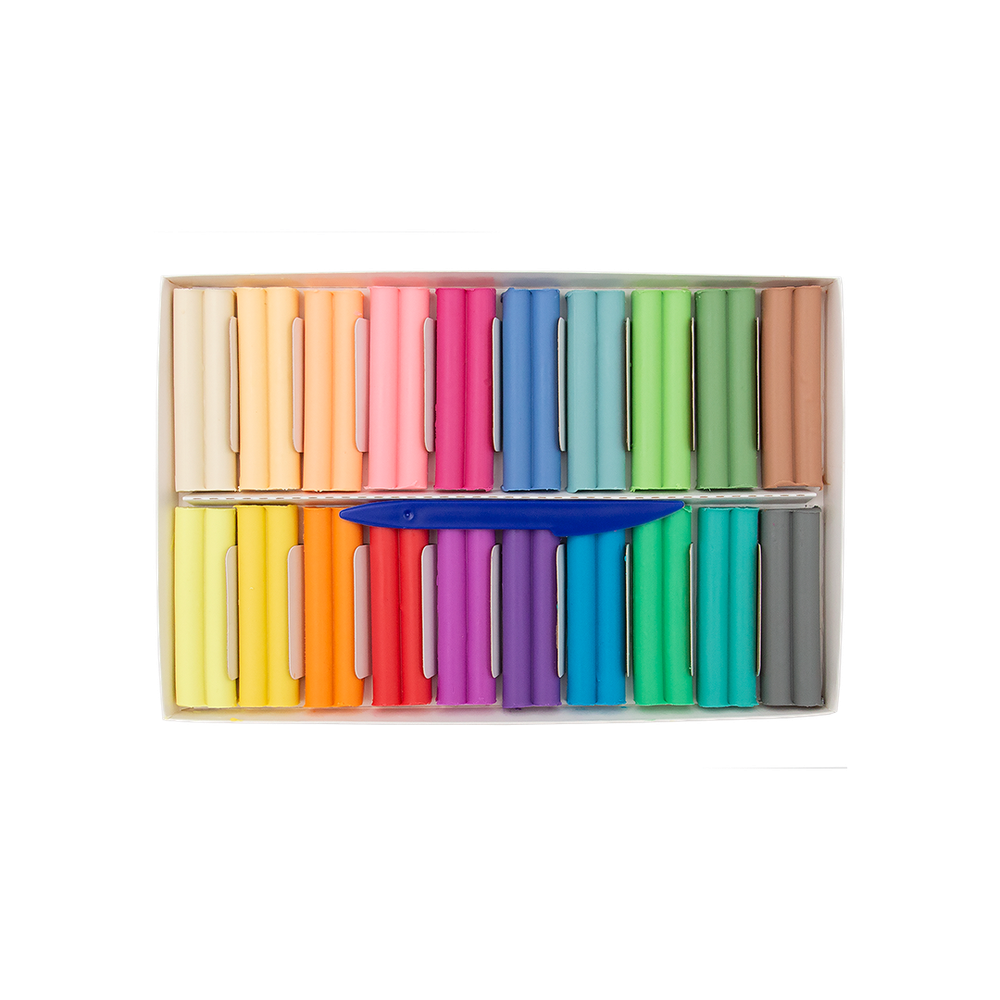 Пластилин 20 цв. Луч восковой "Фантазия", пастельный