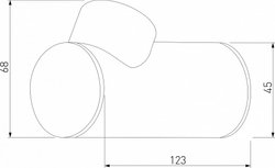 Накладной светильник Elektrostandard Ray 35134/W серый