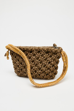 ZARA СУМКА ИЗ ШНУРА, РАЗНОЦВЕТНЫЙ
