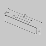 Настенный светодиодный светильник Maytoni Stela C81WL-18W3K-B