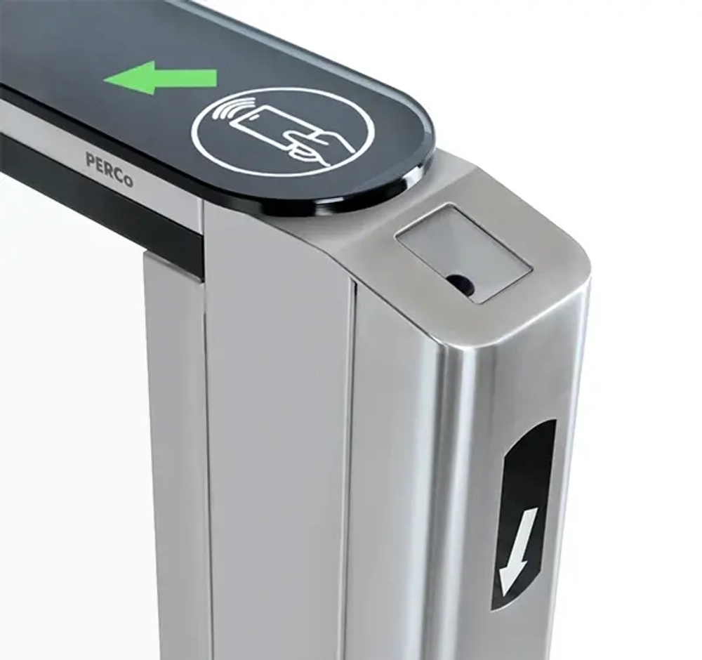 Скоростной проход ST-01 с распашными створками и встроенным сканером штрихкода