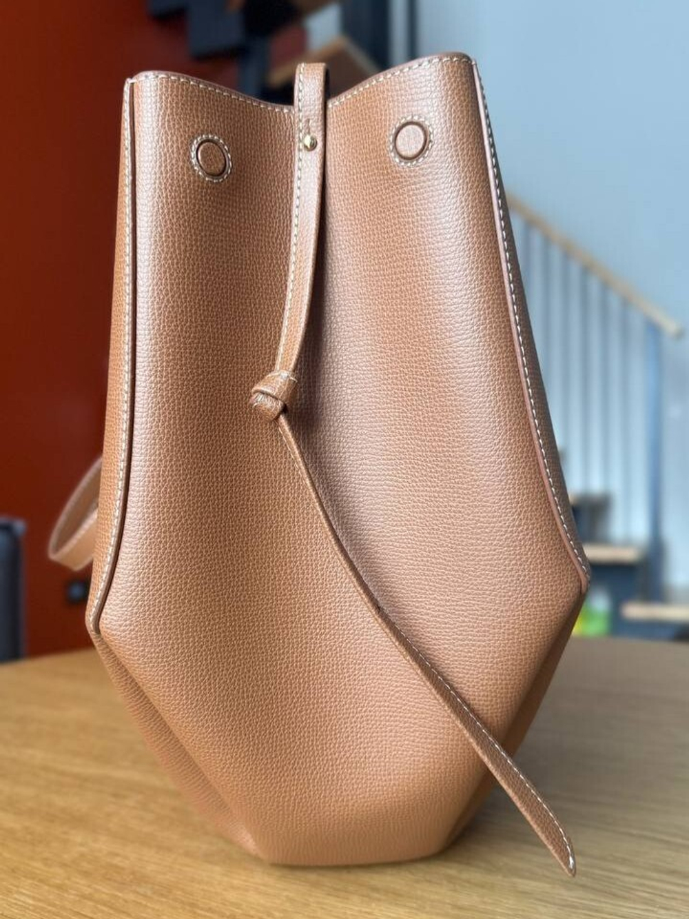 Сумка Polene Cyne Maxi Camel