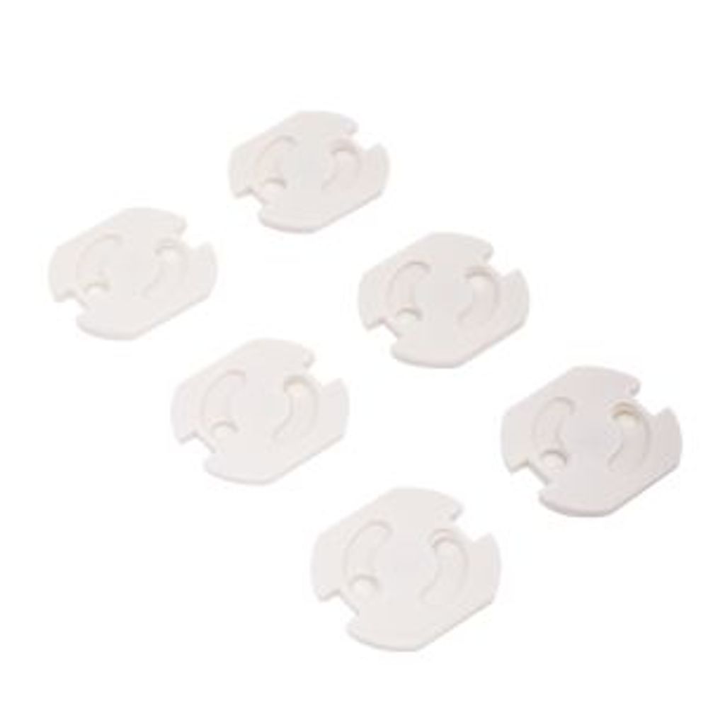 Заглушки для розеток, 3,7х3,3х0,3см, ABS (6 шт/уп) HALSA