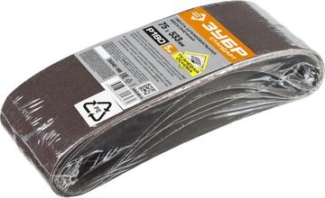 ЗУБР 75х533 мм, P180, лента шлифовальная СТАНДАРТ, для ЛШМ, 5 шт.