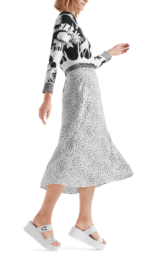 Длинная юбка с леопардовым принтом