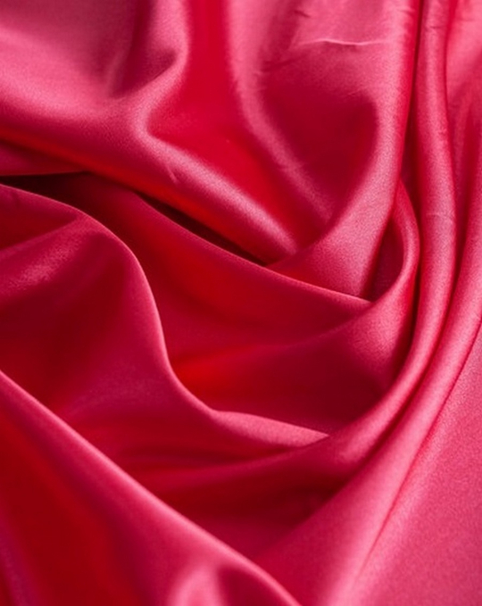 Атлас, корал, глянцевый, стрейч