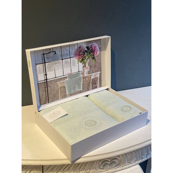 Набор полотенец ANTOINETTE бирюзовый 2 предмета