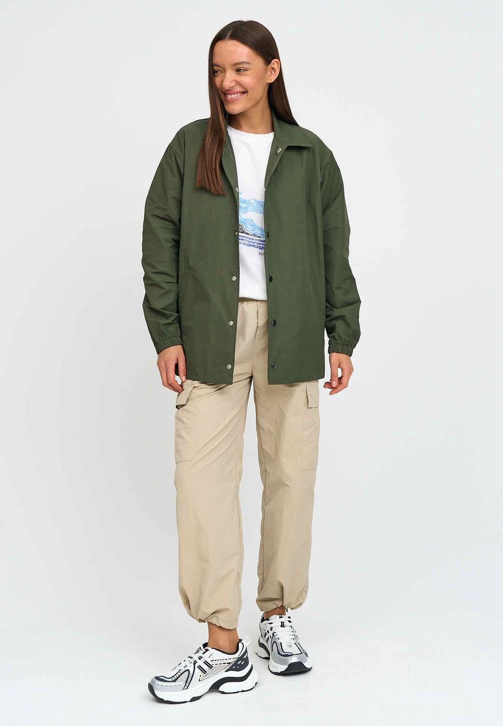 Куртка Kefirmaykifer Коуч Оверсайз хаки