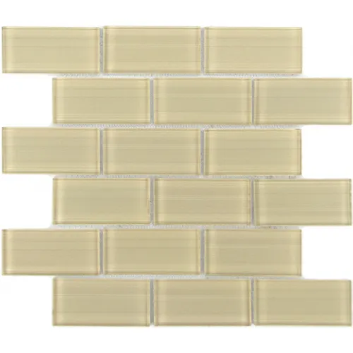 Мозаика стеклянная Mattoni Crema 50x100 Impressioni бежевый