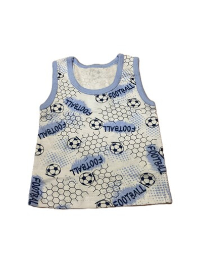 Майка на мальчика из кулирки (100 % хлопок) на рост 68 см