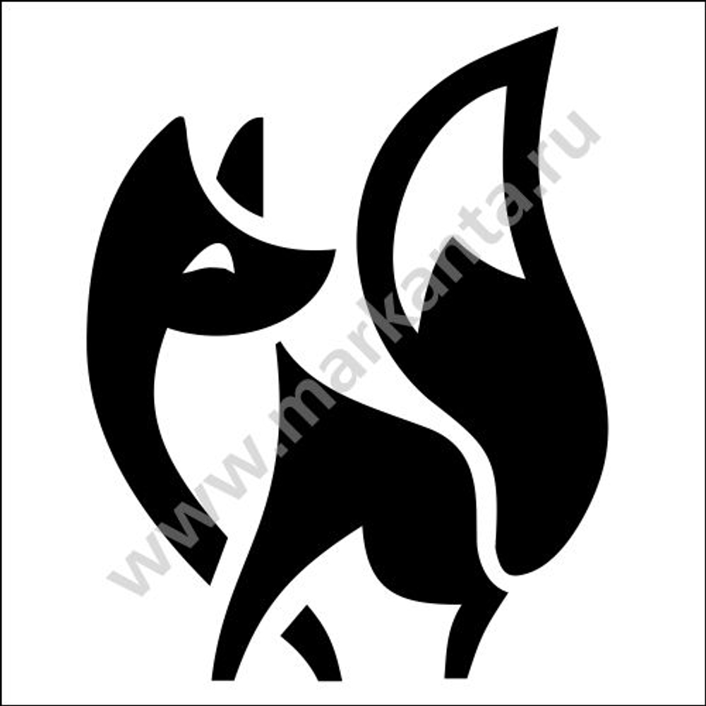 Наклейка "Лисичка"