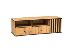 Тумба под ТВ Либерти 51.06 (опора h20) Дуб вотан/Черный