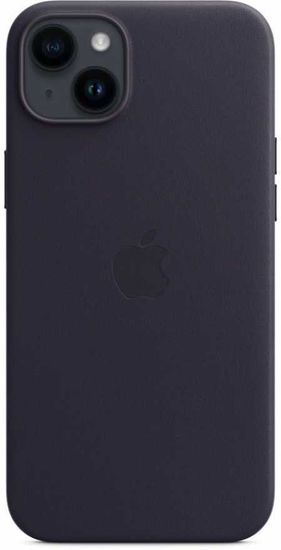 Чехол Apple MagSafe для iPhone 14 Plus, кожа, чернильный