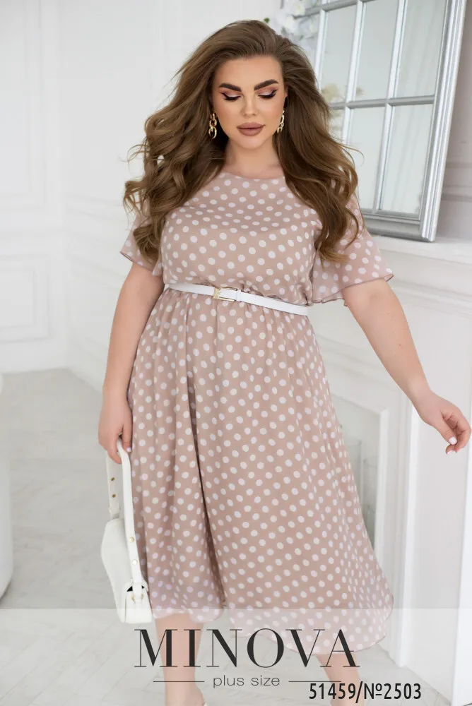 Платье 2503-бежевый Minova