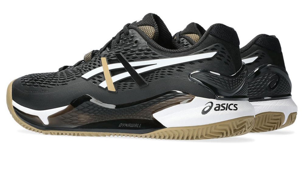 Мужские кроссовки теннисные Asics Gel-Resolution 9 BOSS Clay - black/camel