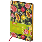 Ежедневник недатированный А5 (138х213 мм) BRAUBERG VISTA под кожу гибкий 136 л. "Fruit story" (2 штуки в упаковке)