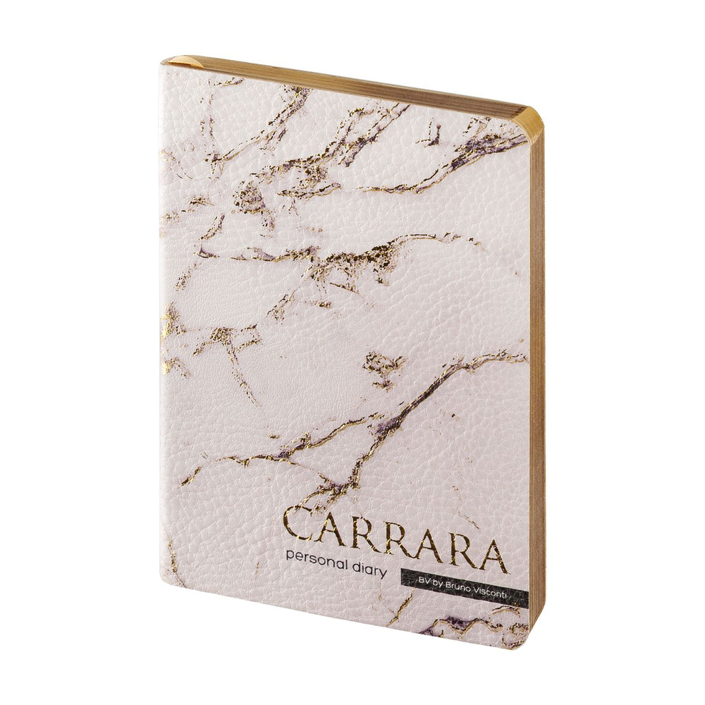 Ежедневник недат. А6 128л., мягк.обл., иск.кожа "Carrara" ляссе