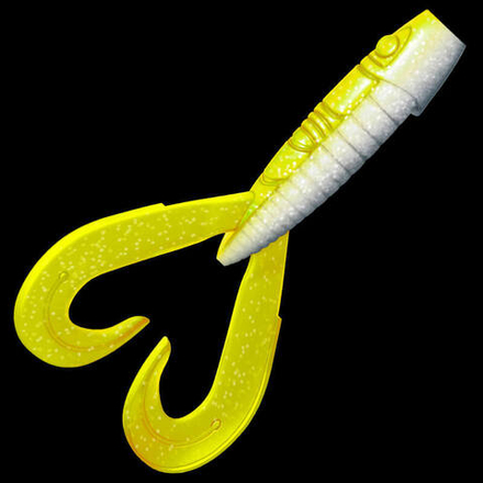 Приманка ZUB-FROGGY 141мм(5,5")-3шт, (цвет 404) желтый светящийся