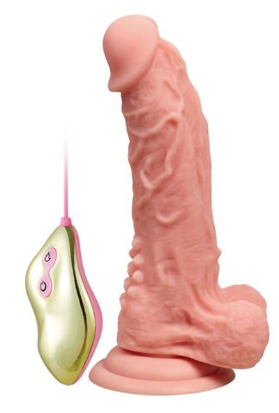 Телесный ротатор-реалистик Heating Andrew - 19,5 см. (Цвет: телесный)