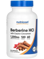 Берберин гидрохлорид с цейлонской корицей 1200 мг 120 капсул