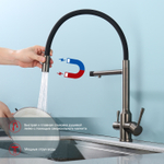 Смеситель для кухни с подключением фильтра Raglo R81.63.09, графит