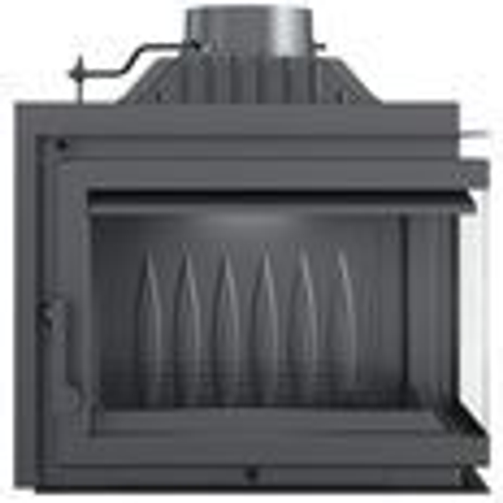 Каминная топка Kratki SIMPLE/M/S/P/BS угловое стекло справа