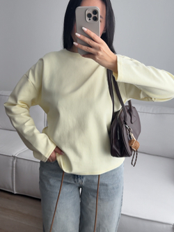 Толстовка трикотажная, базовая, легкое плетение