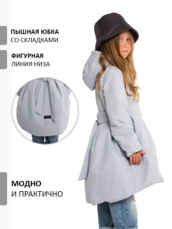 Пальто демисезонное стеганое утепленное мембрана
