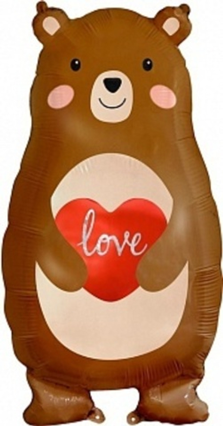 К Фигура Мишка с сердцем (31''/79 см)