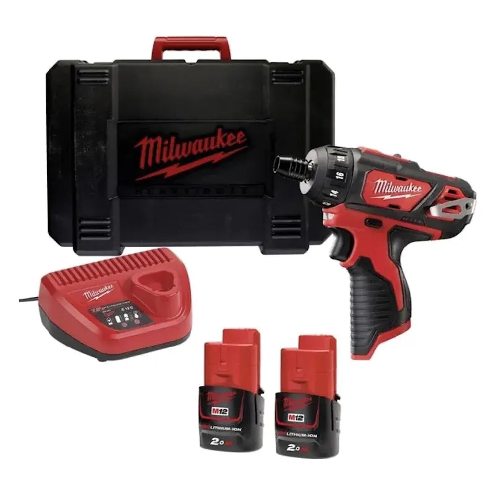 Milwaukee M12 BD-202C аккумуляторный шуруповерт (2 x 2 Ач, ЗУ) 4933441900