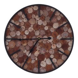 GAEM Часы настенные декоративные, L40 W4 H40 см, (1xАА не прилаг.)