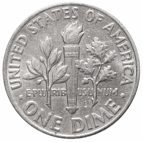 1 дайм (10 центов) 1964. США. Серебро. XF