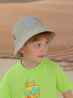 Панама детская солнцезащитная для девочек и мальчиков со светоотражающим эффектом CROOT