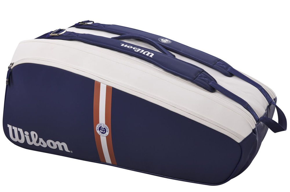 Сумка теннисная Wilson Roland Garros Super Tour 9 Pack - navy/white/clay