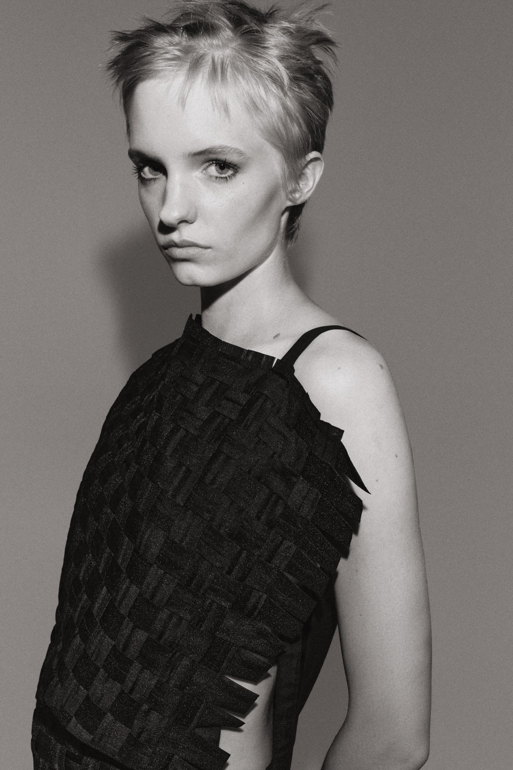 ZARA АCИММЕТРИЧНЫЙ ТОП — ZW COLLECTION, ЧЕРНЫЙ