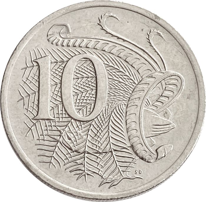 10 центов 1985-1998 Австралия