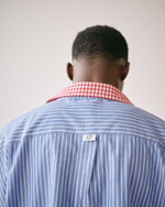 Oversized Shirt Blue-Red